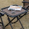 Resenkos Lounge Chair Outdoor, Patio Lounge Chair,Zero Gravity Chair Set with Side Table, Folding Reclining Chair with Cupholders & Pillows, Brown - 3 of 4