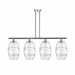 Vaz - 4 Light Stem Hung Island In Industrial Style-19 Inches Tall and 48.25 Inches Wide - 1 of 1