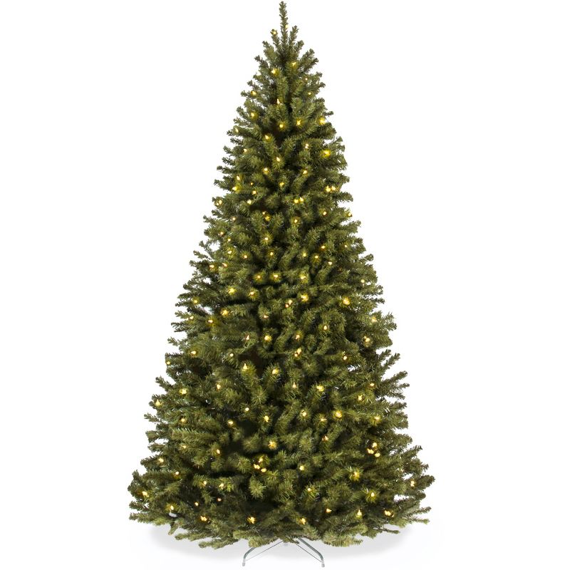 Best Choice Products Pre-Lit Spruce Artificial Christmas Tree w/ Easy Assembly, Metal Hinges & Foldable Base, 1 of 12