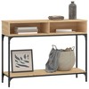 Clihome Modern Sonoma Oak Console Table, Versatile with Drawer and Shelf Entryway Table - 2 of 4