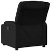 vidaXL Massage Recliner Chair Reclining Armchair for Elderly Faux Leather - Black Manual Push Back - 4 of 4