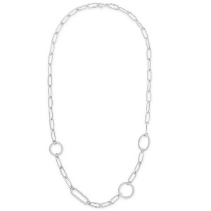SHINE by Sterling Forever Mixed Link Chain Necklace - 1 of 3