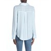 Women's Striped Tie Front Long Sleeve Weekend Button Down Blouse - Abound - 3 of 3