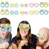 Big Dot of Happiness Colorful Baby Shower Glasses - Paper Card Stock Gender Neutral Party Photo Booth Props Kit - 10 Count - 2 of 4
