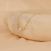 14K Gold Plated Pearl Necklace for Women, Dainty Adjustable Pendant, Minimalist Jewelry Gift - 4 of 4