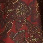 deep burgundy paisley