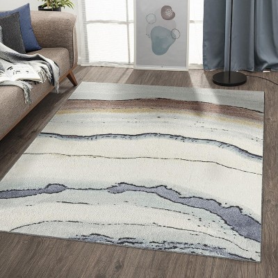 Luxe Weavers Marble Waved Area Rug