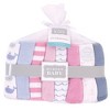 Hudson Baby Infant Girl Rayon from Bamboo Washcloth Bundle, Pink Whale, One Size - 2 of 2