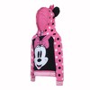 Disney Girl's Minnie Mouse Pullover Graphic Hoodie with 3D Ears and Bow for toddler - 2 of 4