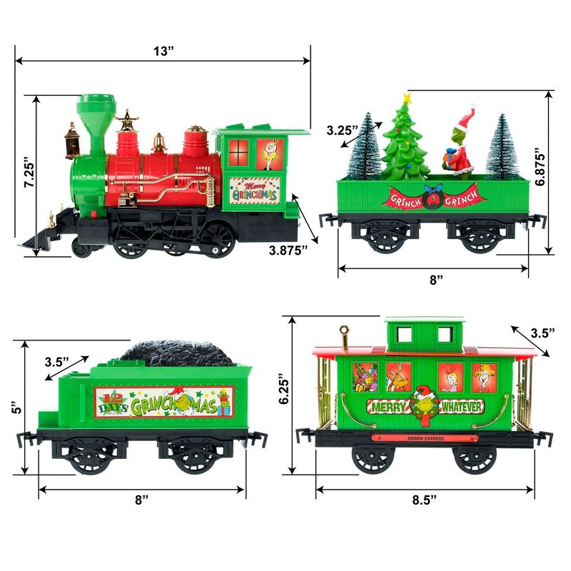 Dr. Seuss How The Grinch Stole Christmas Train Playset, 3 of 6