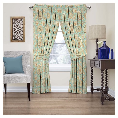Clifton Hall Floral Curtain Panel Opal 52 X84 Waverly Target