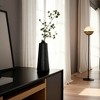 Modern Sleek Metal Accent Vase, Cylinder Design - Durable Glass & Aluminum - Minimalist Flower Holder for Home, Office, Bedroom, and Living Room - 2 of 4