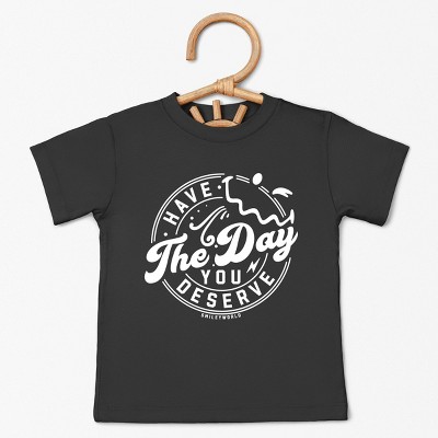 The Juniper Shop SmileyWorld Have The Day You Deserve Circle Toddler Short Sleeve Tee