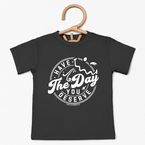 The Juniper Shop SmileyWorld Have The Day You Deserve Circle Toddler Short Sleeve Tee - 1 of 4