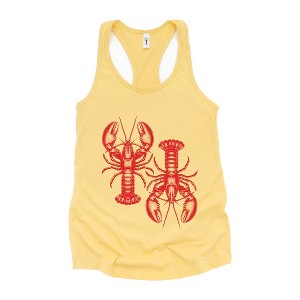 Simply Sage Market Women's Two Lobsters Racerback Tank - 1 of 3