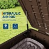 130 Gallon Outdoor Storage Box, Waterproof Resin Deck Box with Lockable Lid, Ideal for Garden Tools, Pool Supplies, and Package Delivery - 4 of 4
