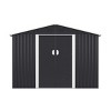 SEVOBAL Storage Sheds Outdoor Storage Room With All-Weather Design Metal Tool Shed For Backyard, Patio, Lawn, Gray, 124.02"*109.06"*76.26" - 4 of 4