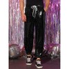 INSPIRE CHIC Men's Elastic Waist Nightwear Club Shiny Sequins Joggers - 2 of 4