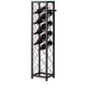 Kings Brand Furniture Narenda Freestanding Floor 13 Bottle Wine Rack Storage Tower, Metal Wine Rack Freestanding Floor (Pewter) - 4 of 4