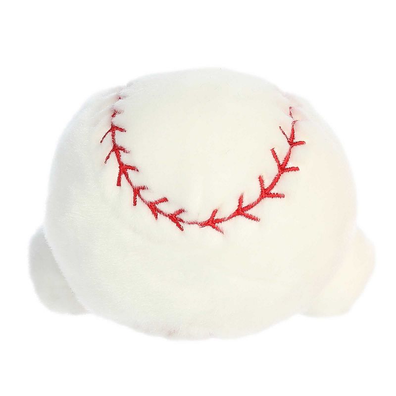 Aurora Mini Slugger Baseball Palm Pals Adorable Stuffed Animal White 4", 4 of 6