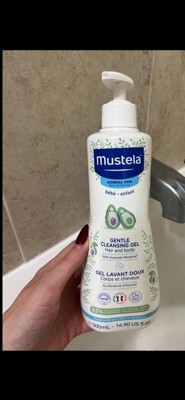 Mustela gentle cleansing gel body and hair for baby 750ml - Lyskin