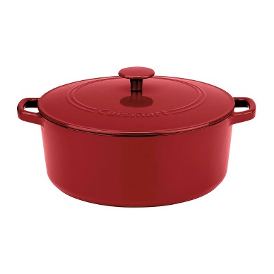 Cuisinart Chef's Classic 7qt Red Enameled Cast Iron Round Casserole with Cover - CI670-30CR