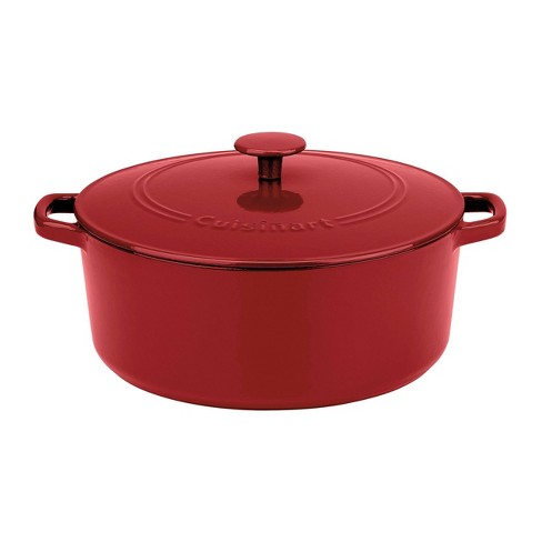 Cuisinart Chef's Classic 7qt Red Enameled Cast Iron Round Casserole with Cover - CI670-30CR - image 1 of 4