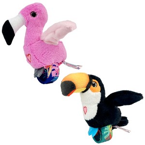 Happy Yappers: Birds 2 Pack - Toucan & Flamingo - Interactive Plush Toy Birds - 1 of 4