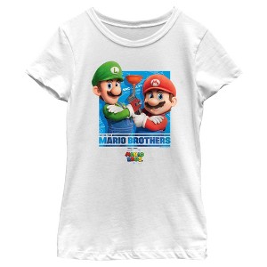 Girl's The Super Mario Bros. Movie We're the Mario Brothers T-Shirt - 1 of 4