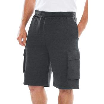 KingSize Men's Big & Tall Fleece 10" Cargo Shorts