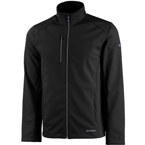 Cutter & Buck Evoke Eco Softshell Recycled Full Zip Mens Jacket - Black - S  : Target