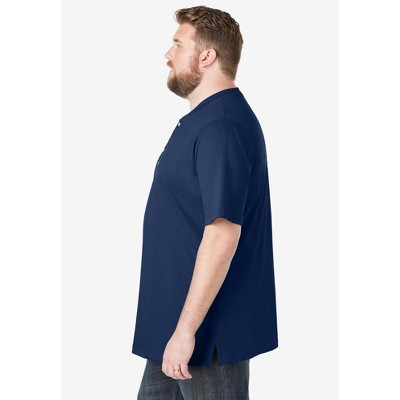 KingSize Shrink-Less Lightweight Henley T-Shirt