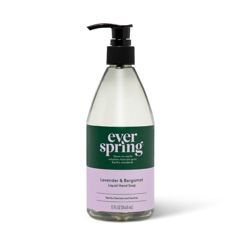 Lavender &#38; Bergamot Liquid Hand Soap - 12 fl oz - Everspring&#8482;, 1 of 10