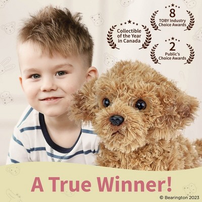 Golden Brown Labradoodle Plush Stuffed Animal Toy
