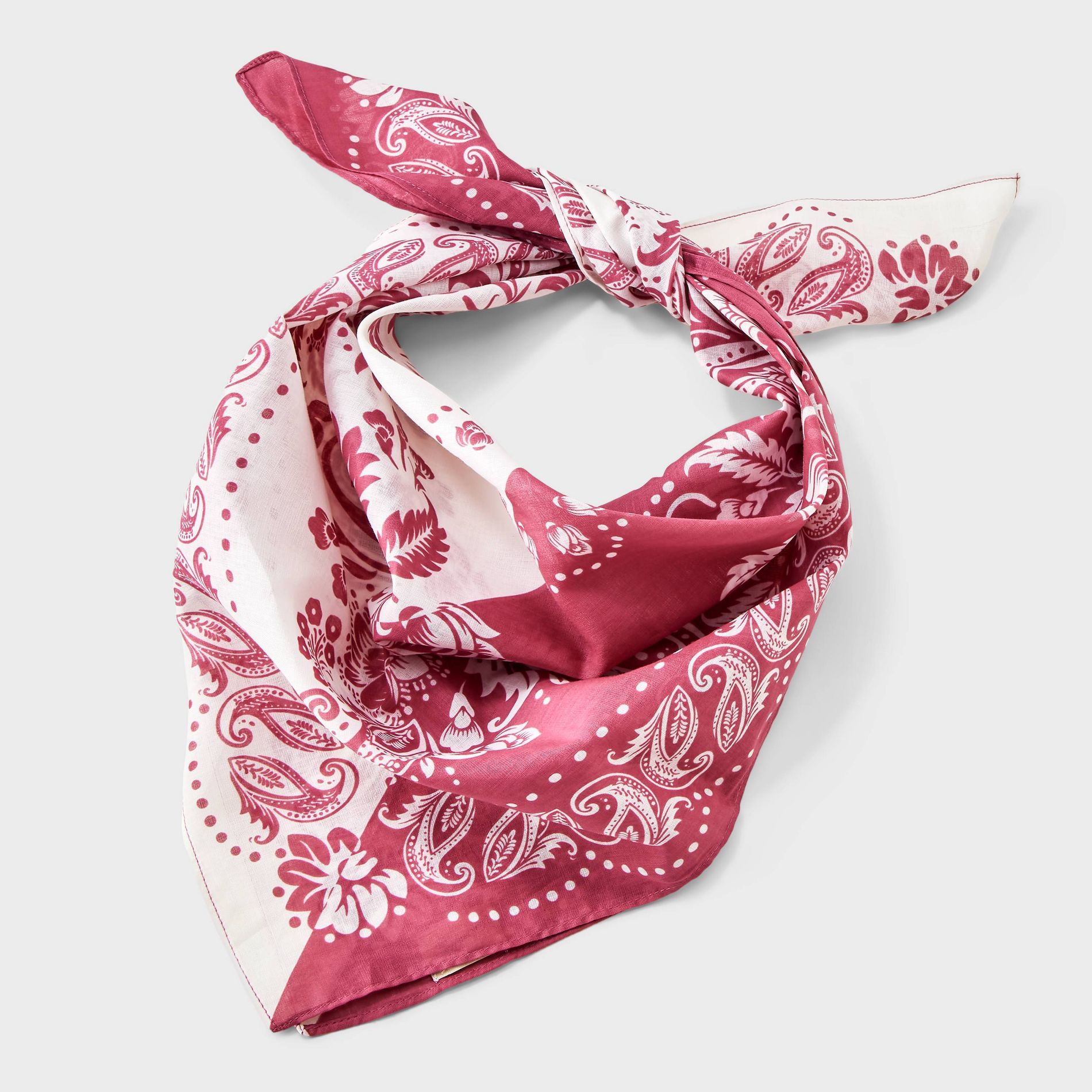 Western Paisley Square Scarf - Universal Thread™ Pink