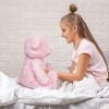 LotFancy Teddy Bear Stuffed Animal, 20" Pink Plushies Stuffed Bear, Cute Plush Toy with Footprints - 4 of 4