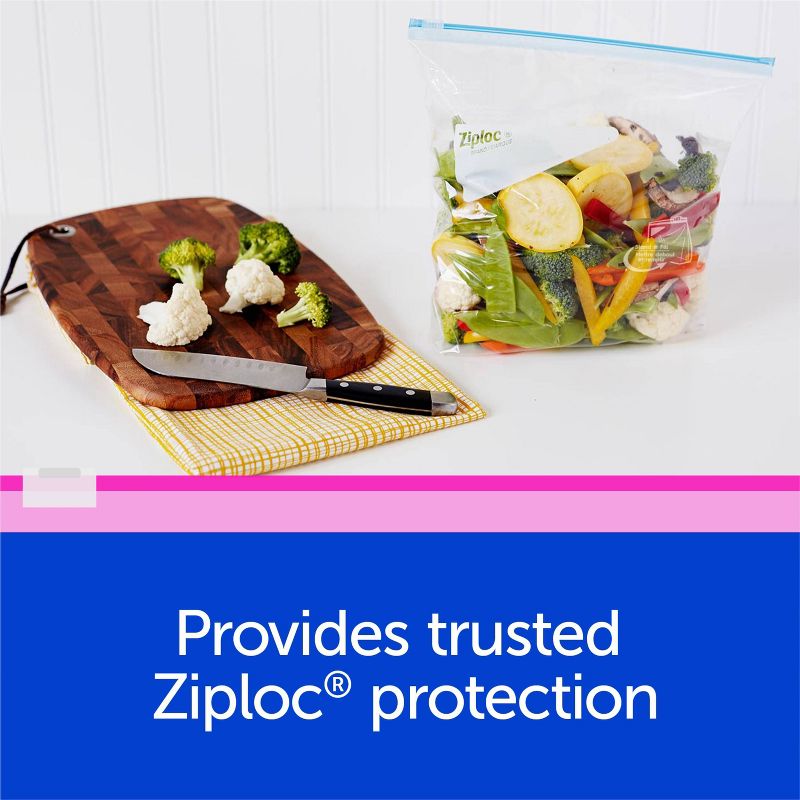 Ziploc Slider Freezer Gallon Bags with Power Shield Technology - 24ct, 4 of 10