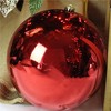 Northlight 10" Shatterproof Shiny Christmas Ball Ornament - Red - 3 of 3
