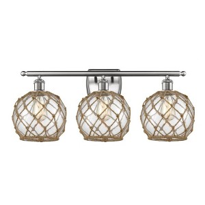 Farmhouse Rope - 3 Light Bath Vanity In Industrial Style-13 Inches Tall and 26 Inches Wide - 1 of 1