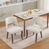 ORRD Beige Farmhouse Upholstered Dining Chairs (Set of 2) - 2 of 4