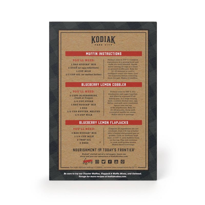 Kodiak Protein-Packed Muffin Mix Blueberry Lemon - 14oz, 3 of 10