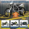 Heavy Duty Motorcycle Lift Stand Set Front and Rear Wheel Paddock Stand with Adjustable U and L Swingarm Spool 900 Lb Capacity for Bike Maintenance - 4 of 4