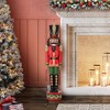 Haute Décor 37" Christmas Decorative Nutcracker Red/Green - 3 of 4