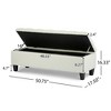 Lycvki Ottoman Storage Bench with Wood Legs - 4 of 4