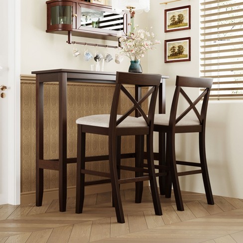 3 piece farmhouse online dining set