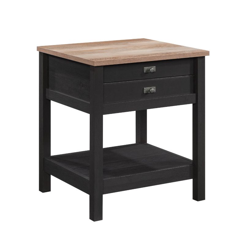 Cottage Road Nightstand with Drawer Raven Oak - Sauder, 1 of 5
