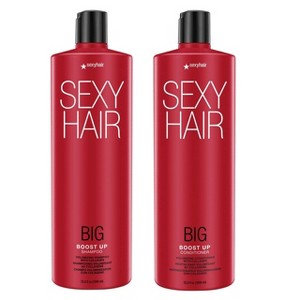Sexy Hair BIG BOOST UP Shampoo & BOOST UP Conditioner (33.8 oz XXL LITER DUO SET KIT) for Hair Volume, Texture, Body, & Lift - 1 of 4