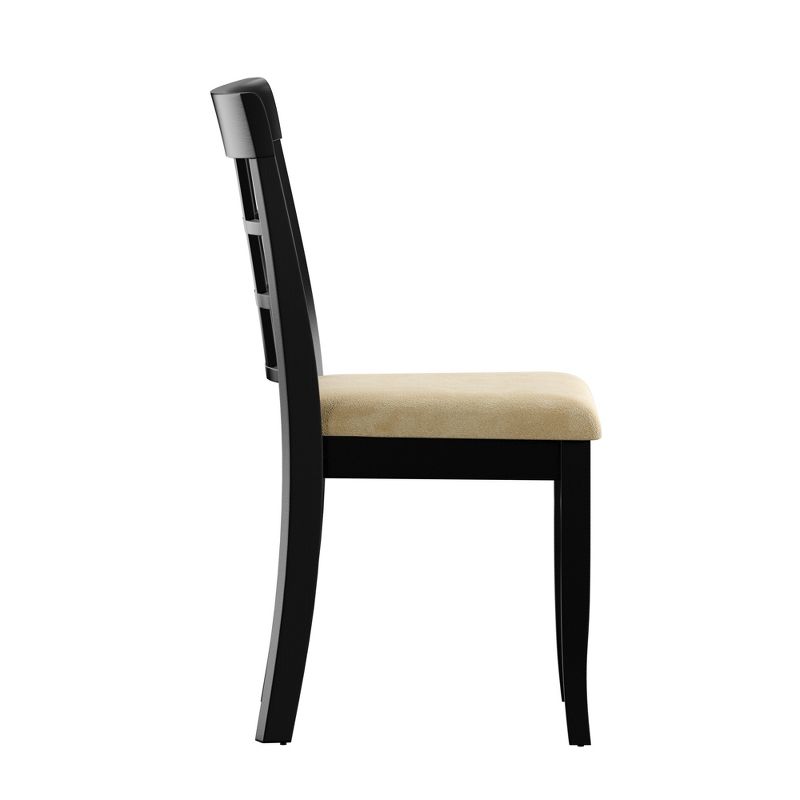 Set of 2 Kensington Lattice Back Dining Chairs Black - Inspire Q, 5 of 8