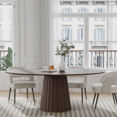 Lirago dinning table set of 4 67"L*33.5"W*30"H- Walnut