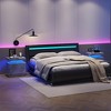 Nightstand With 2 Drawers, Bedside Tables With Adjustable LED Lights, Small Night Stands, Modern Side Table For Living Room Bedroom, Easy Assembly - 4 of 4